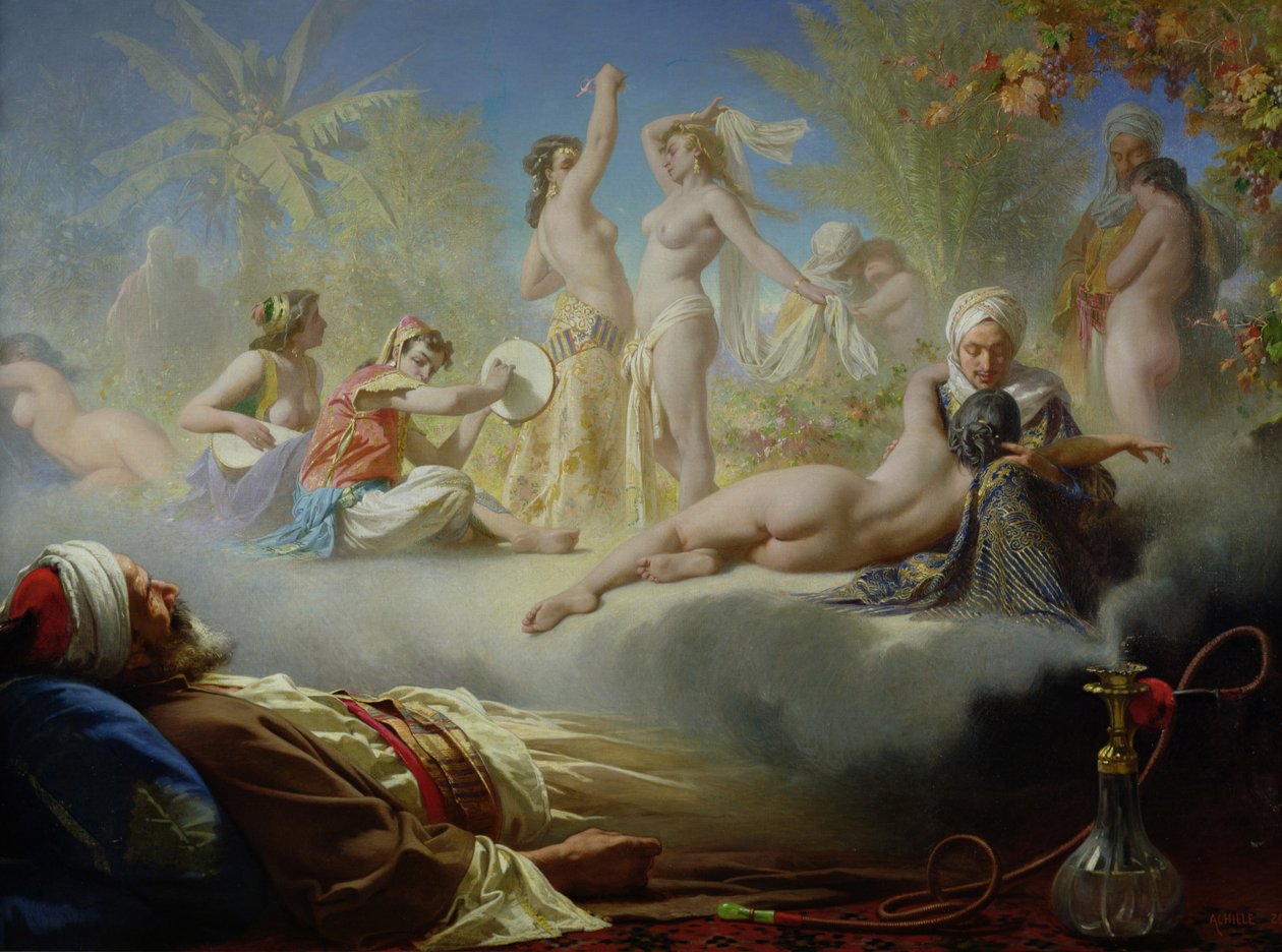 A hívő álma, 1870 körül alkotó: Achille Zo