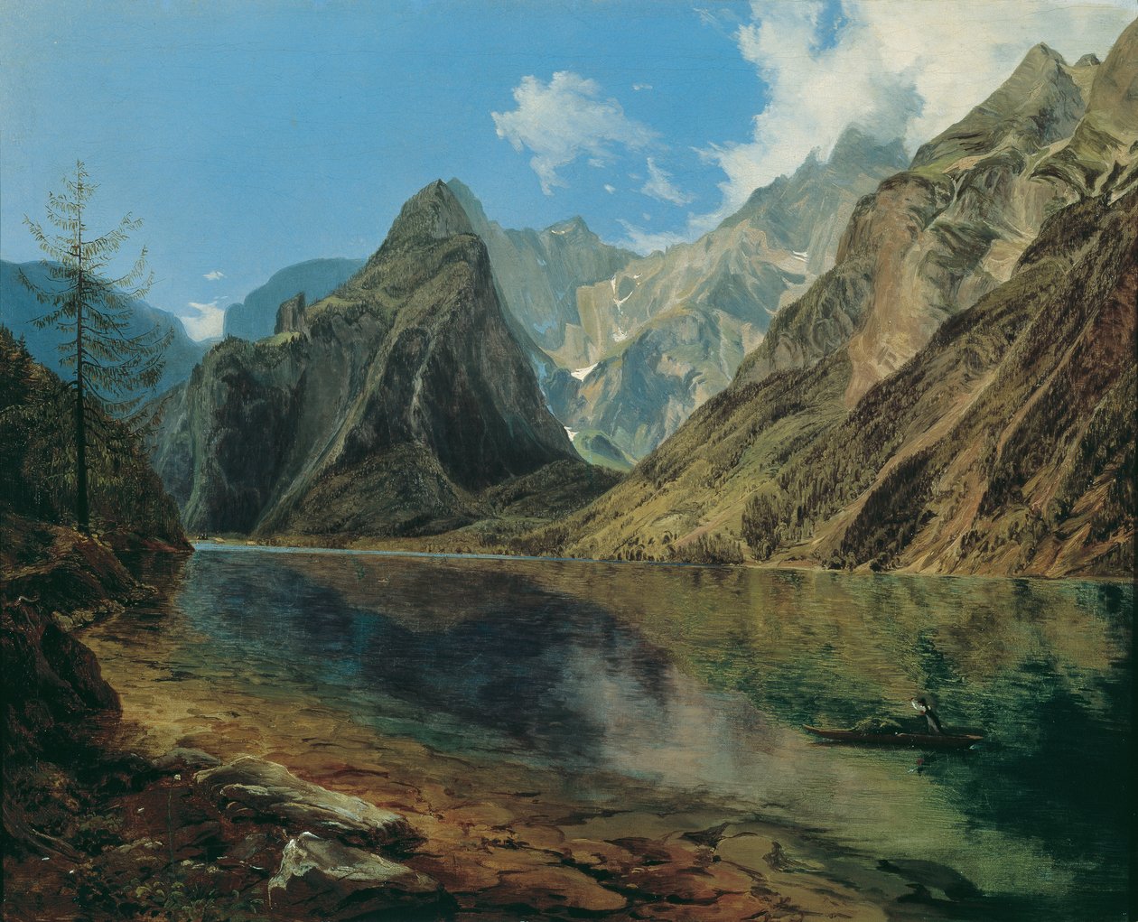 A Königssee a Watzmannal alkotó: Adalbert Stifter