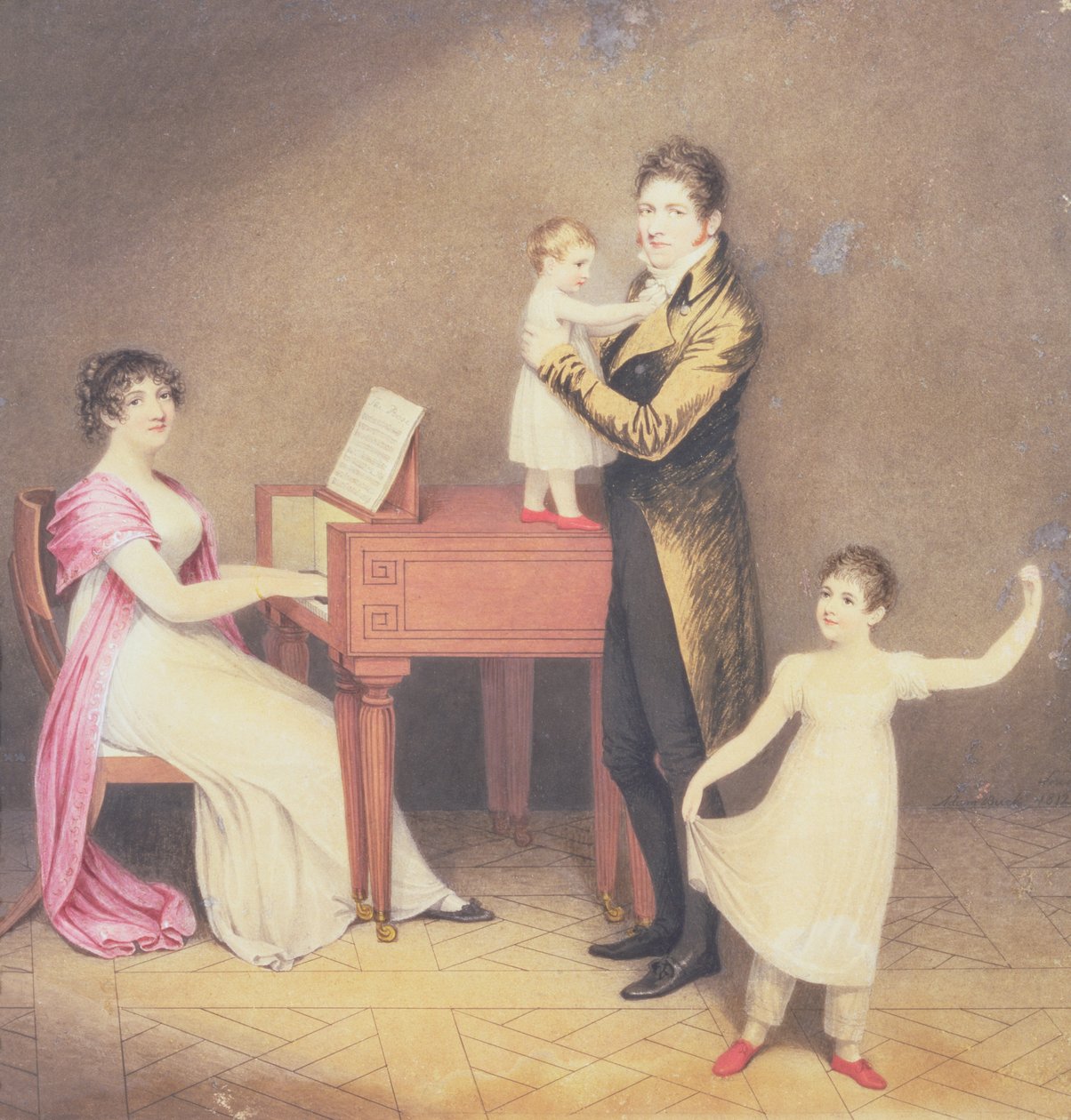Charles Moran és felesége, Jane Bodin, Jane és William, 1812 alkotó: Adam Buck