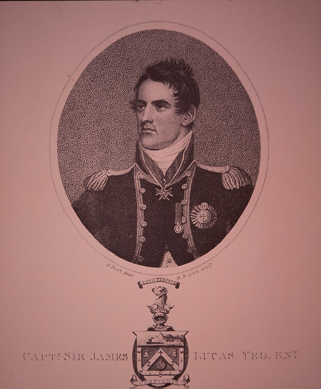 Sir James Lucas Yeo (metszet) alkotó: Adam (after) Buck