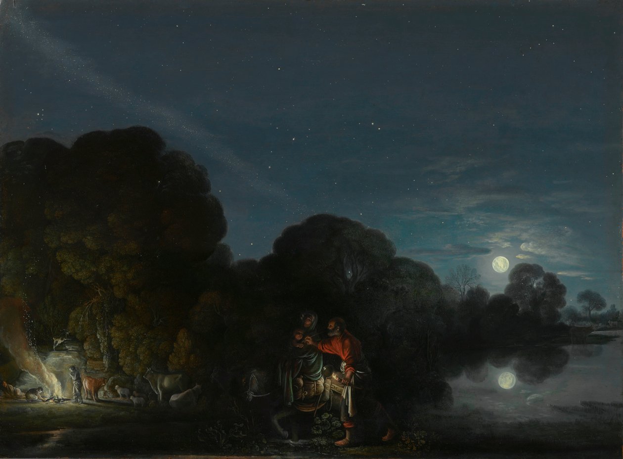 Repülés Egyiptomba alkotó: Adam Elsheimer