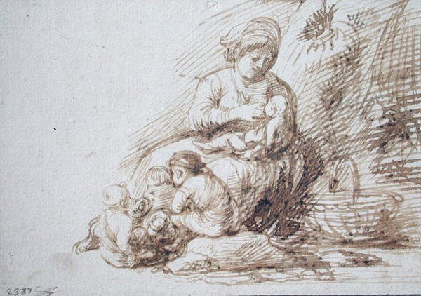 Szoptató nő alkotó: Adam Elsheimer