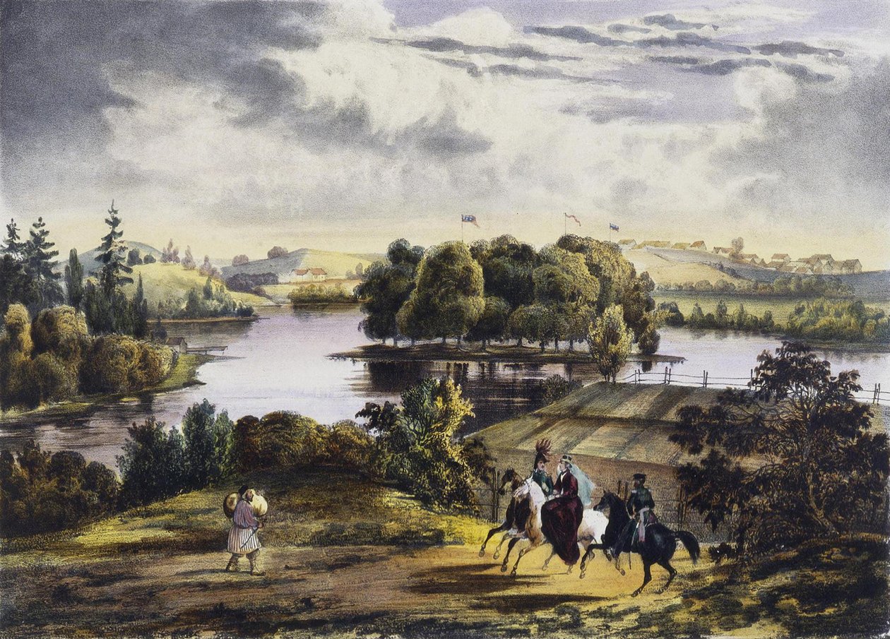 Izhora látképe, 1833 alkotó: Adam Tirpeune