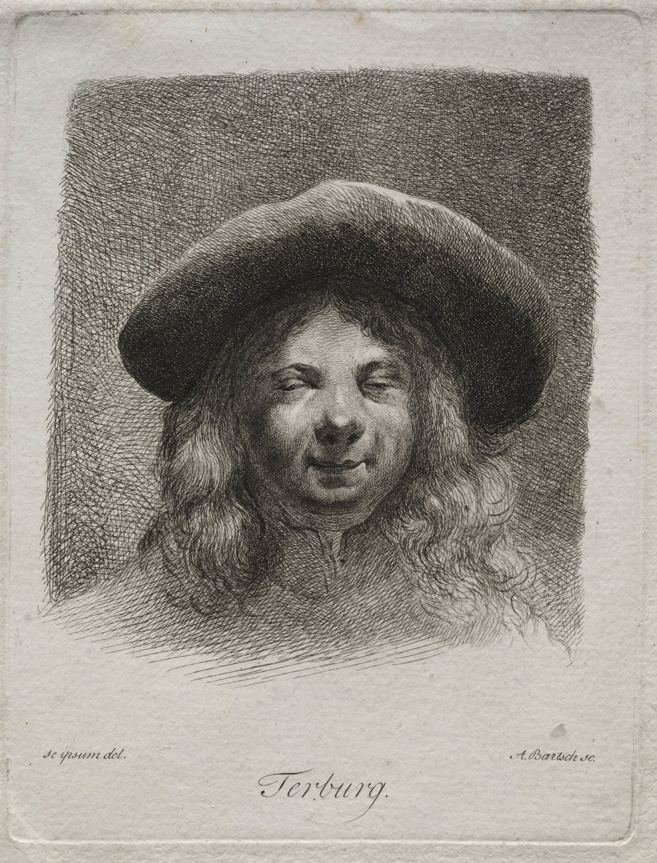 Gerard Terborch portréja. alkotó: Adam von Bartsch