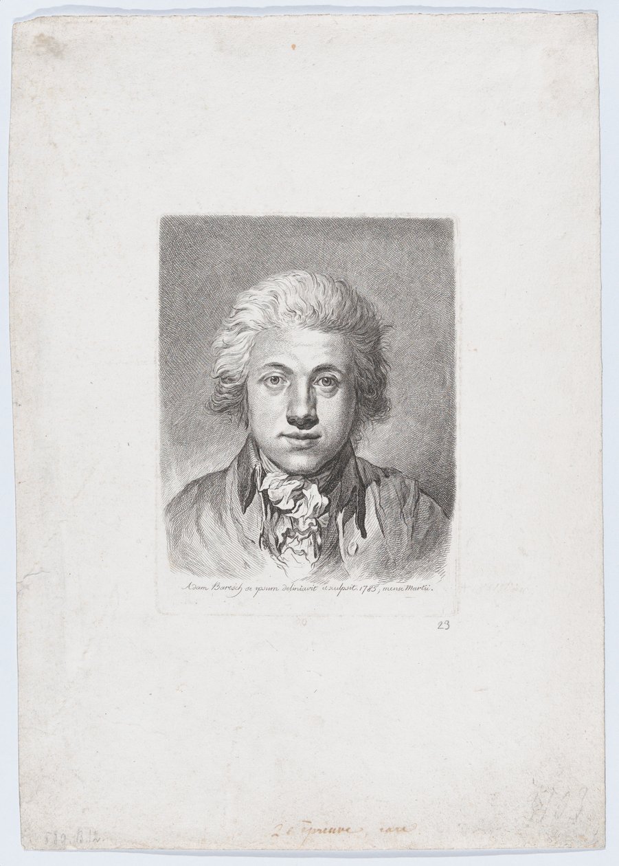 Önarckép, 1785. alkotó: Adam von Bartsch
