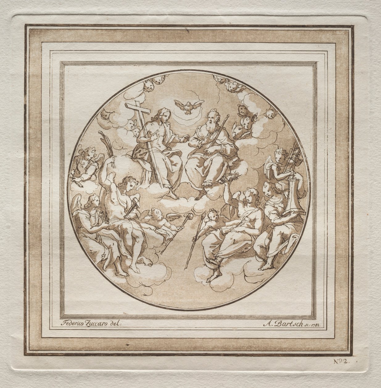 A Szentháromság, 1782. alkotó: Adam von Bartsch