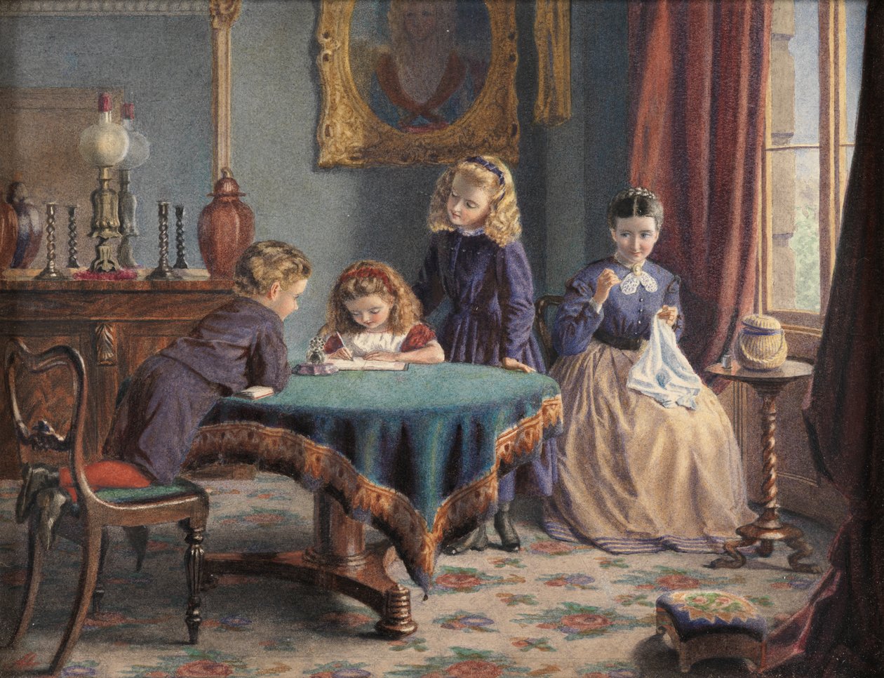 Első levele (akvarell) alkotó: Adelaide Agnes Maguire