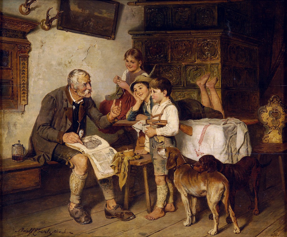 A természettudományi lecke alkotó: Adolf Eberle