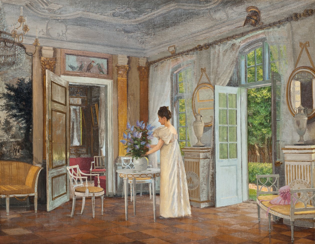 Nyári virágzás rendezése alkotó: Adolf Heinrich Hansen