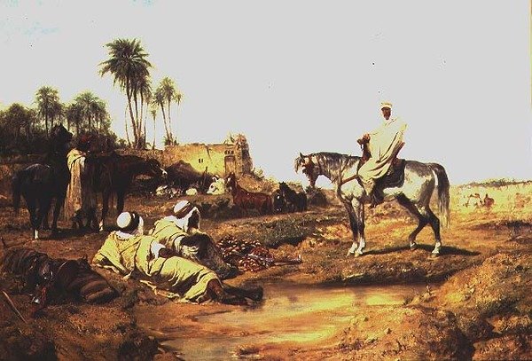 Megállás a kútnál alkotó: Adolf Schreyer