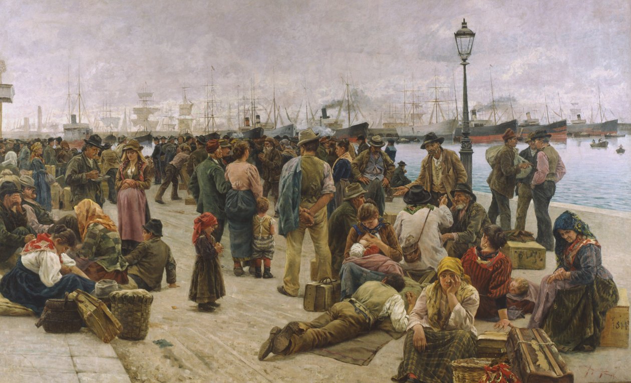 Kivándorlók alkotó: Adolfo Tommasi