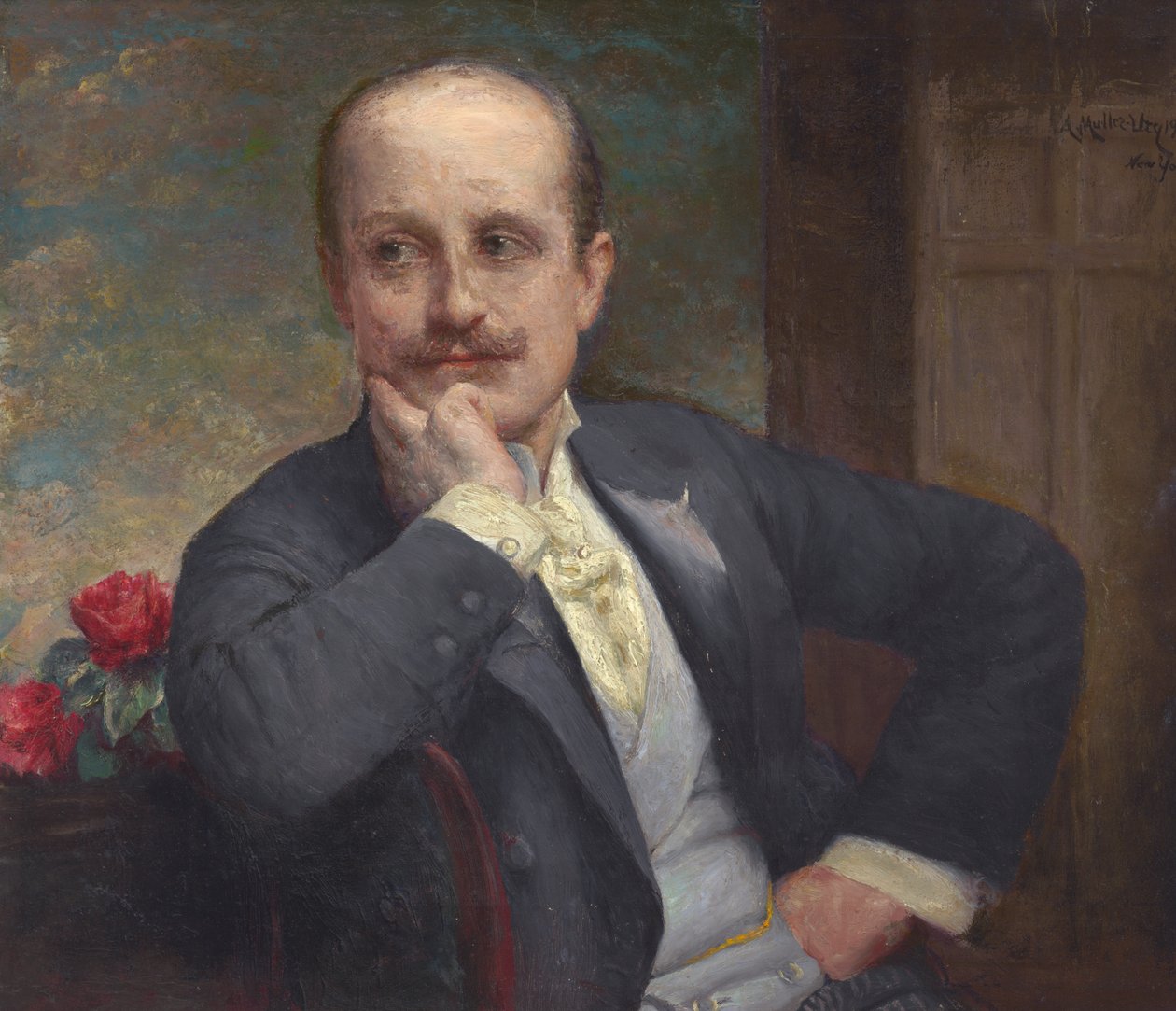 Adolfo Müller-Ury önarckép, 1933. alkotó: Adolfo Müller Ury