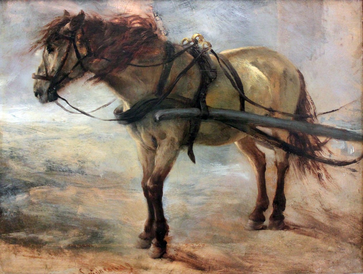 Igásló alkotó: Adolph Menzel