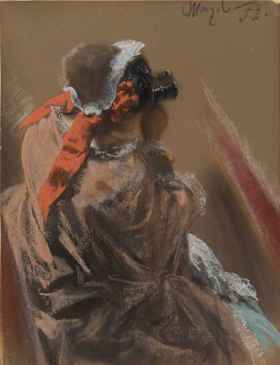 Opera bál tanulmány alkotó: Adolph Menzel