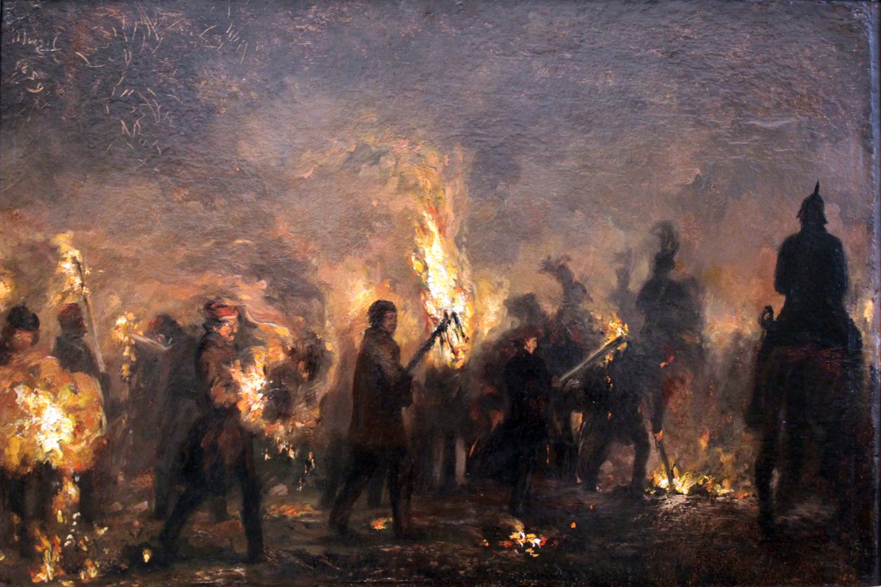 Studentenfackelzug alkotó: Adolph Menzel