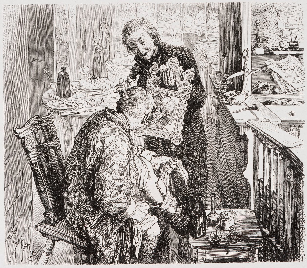 A törött kancsó alkotó: Adolph Menzel