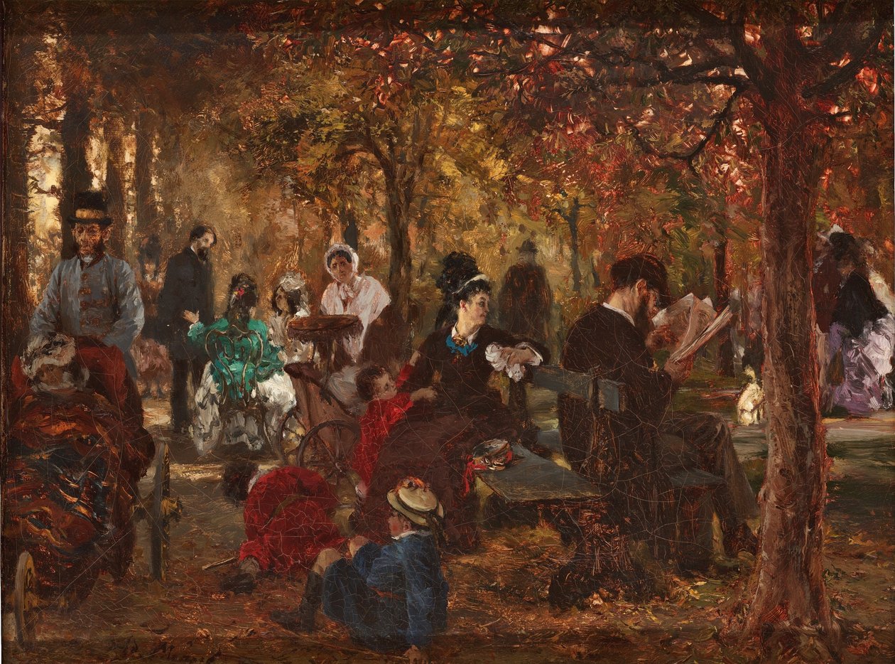 A luxemburgi kertben alkotó: Adolph Menzel