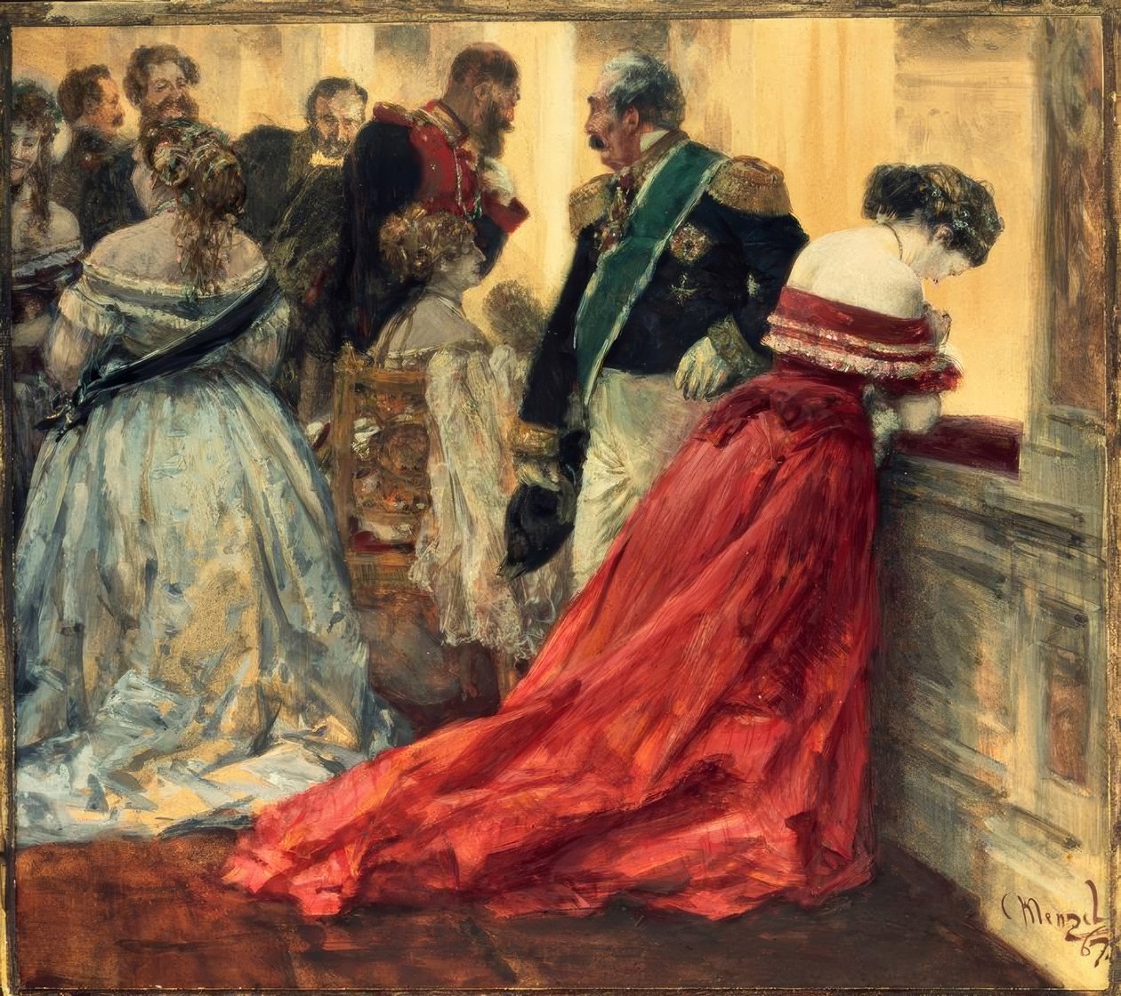 Ballszene alkotó: Adolph Menzel