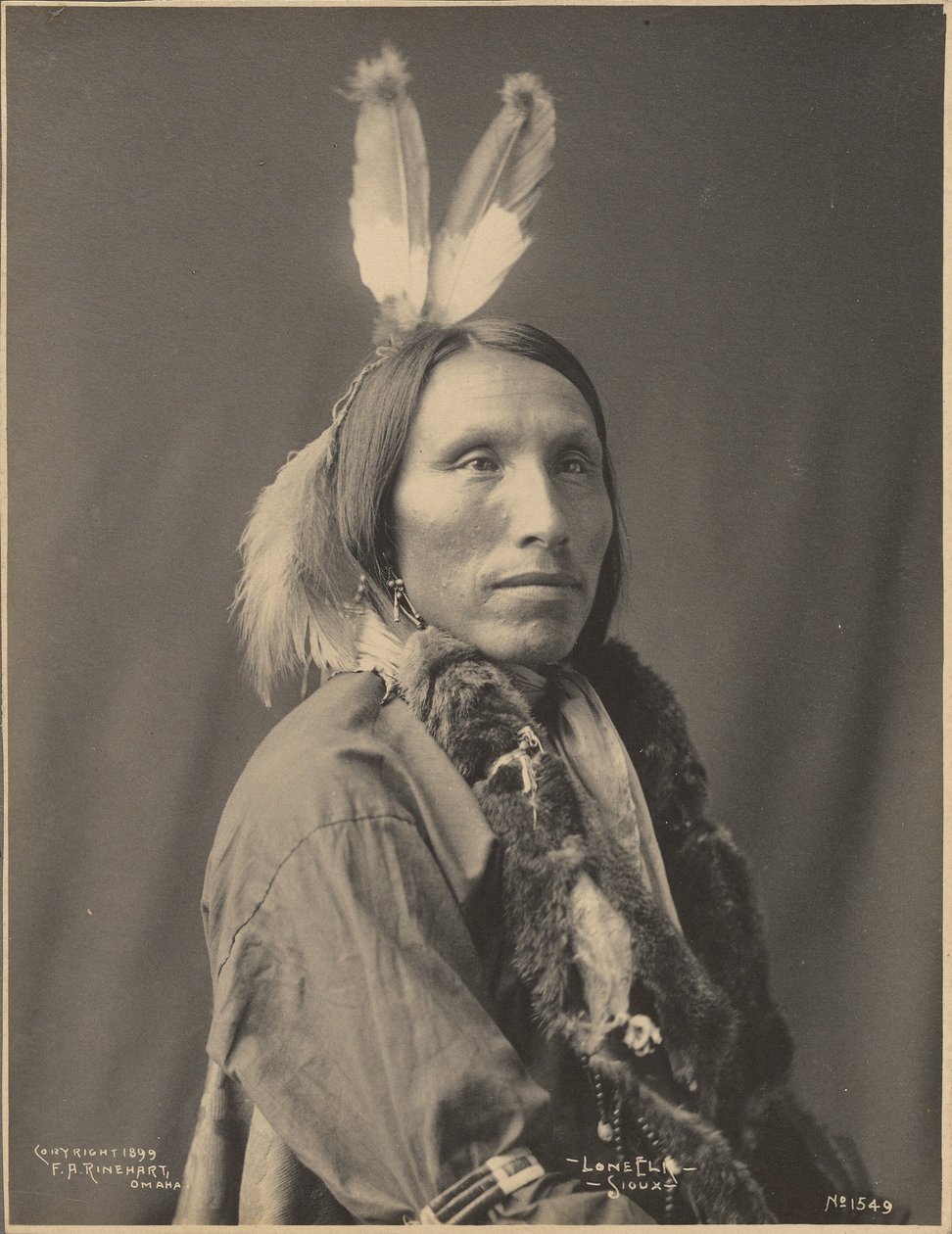 Lone Elk, Sioux alkotó: Adolph F. Muhr