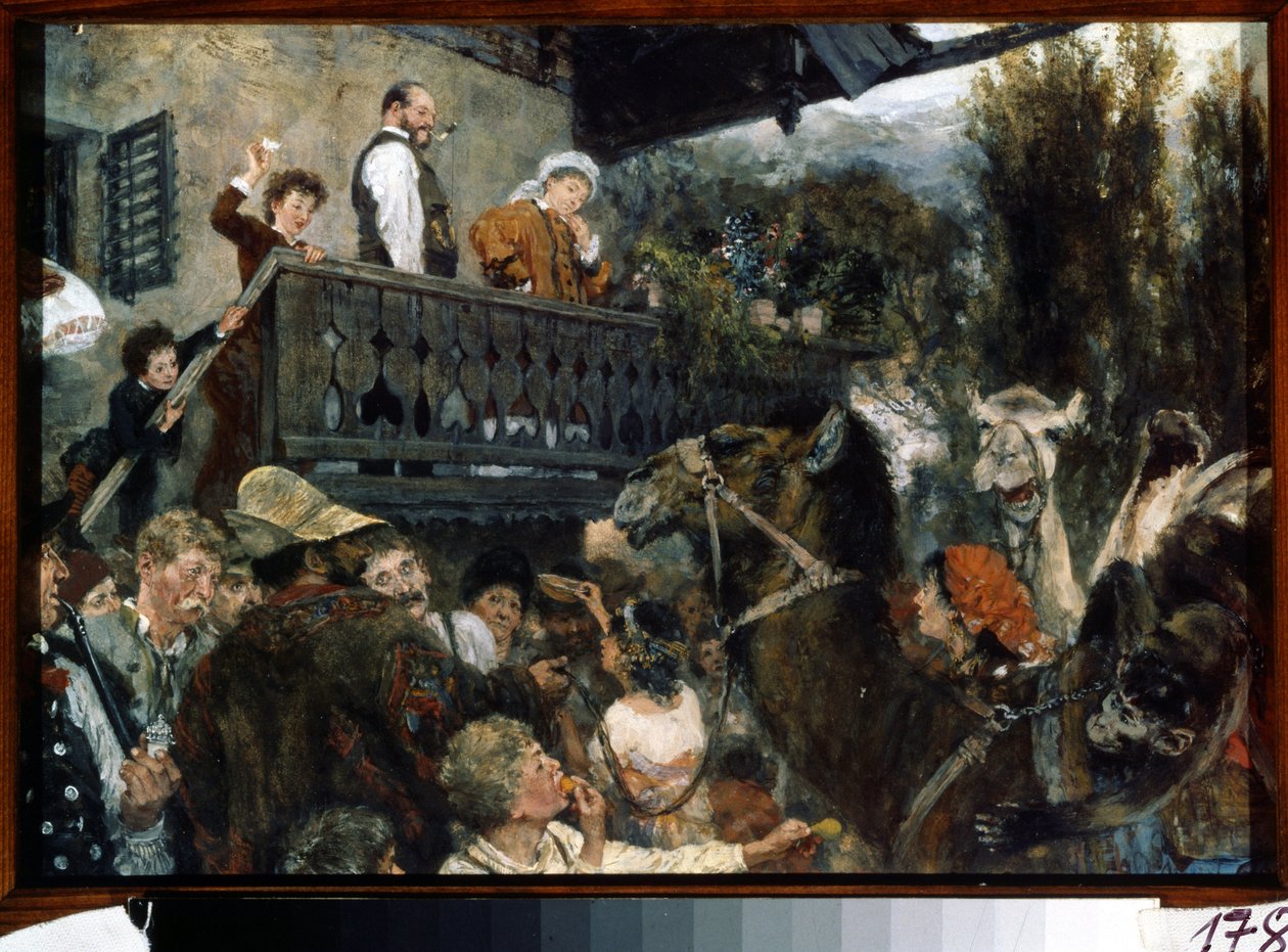 Vándorcirkusz alkotó: Adolph Menzel