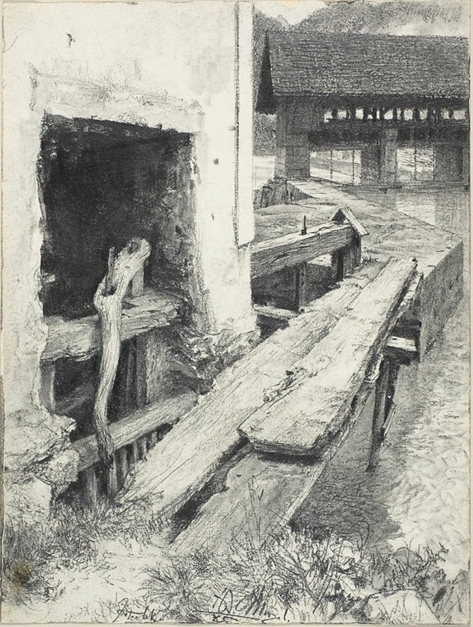Zsilip alkotó: Adolph Menzel