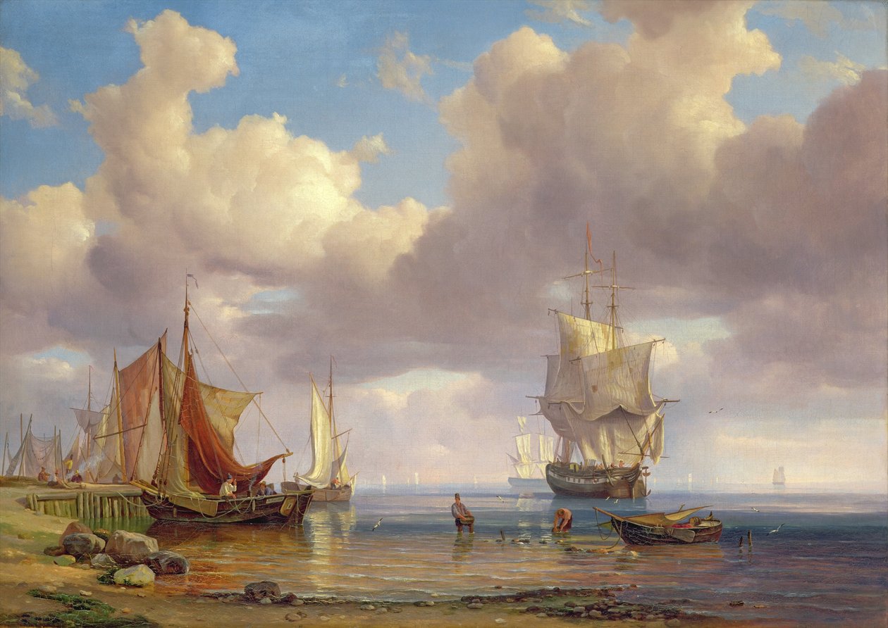 Nyugodt tenger alkotó: Adolph Friedrich Vollmer