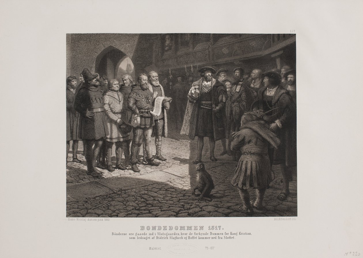 Bondedommen 1517 alkotó: Johan Adolph Kittendorff