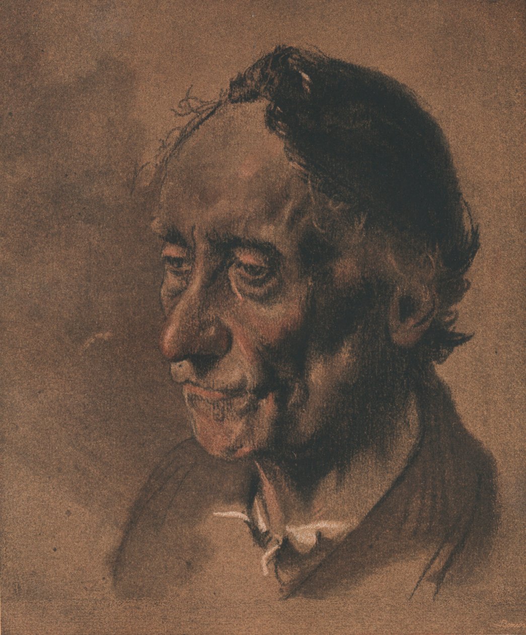 Egy tanulmány, c1900 alkotó: Adolph Menzel