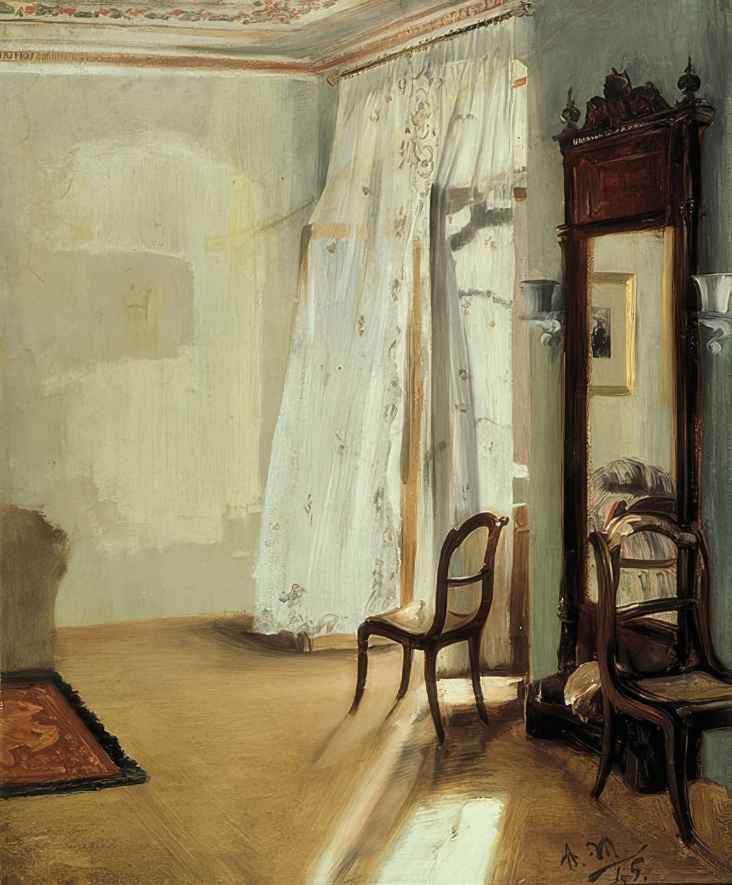 Az erkélyes szoba. 1845 alkotó: Adolph Menzel