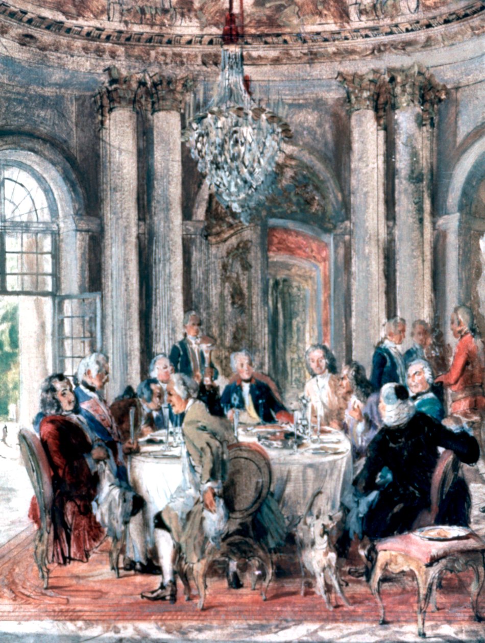 Találkozás a kastélyban, 1849 alkotó: Adolph Menzel