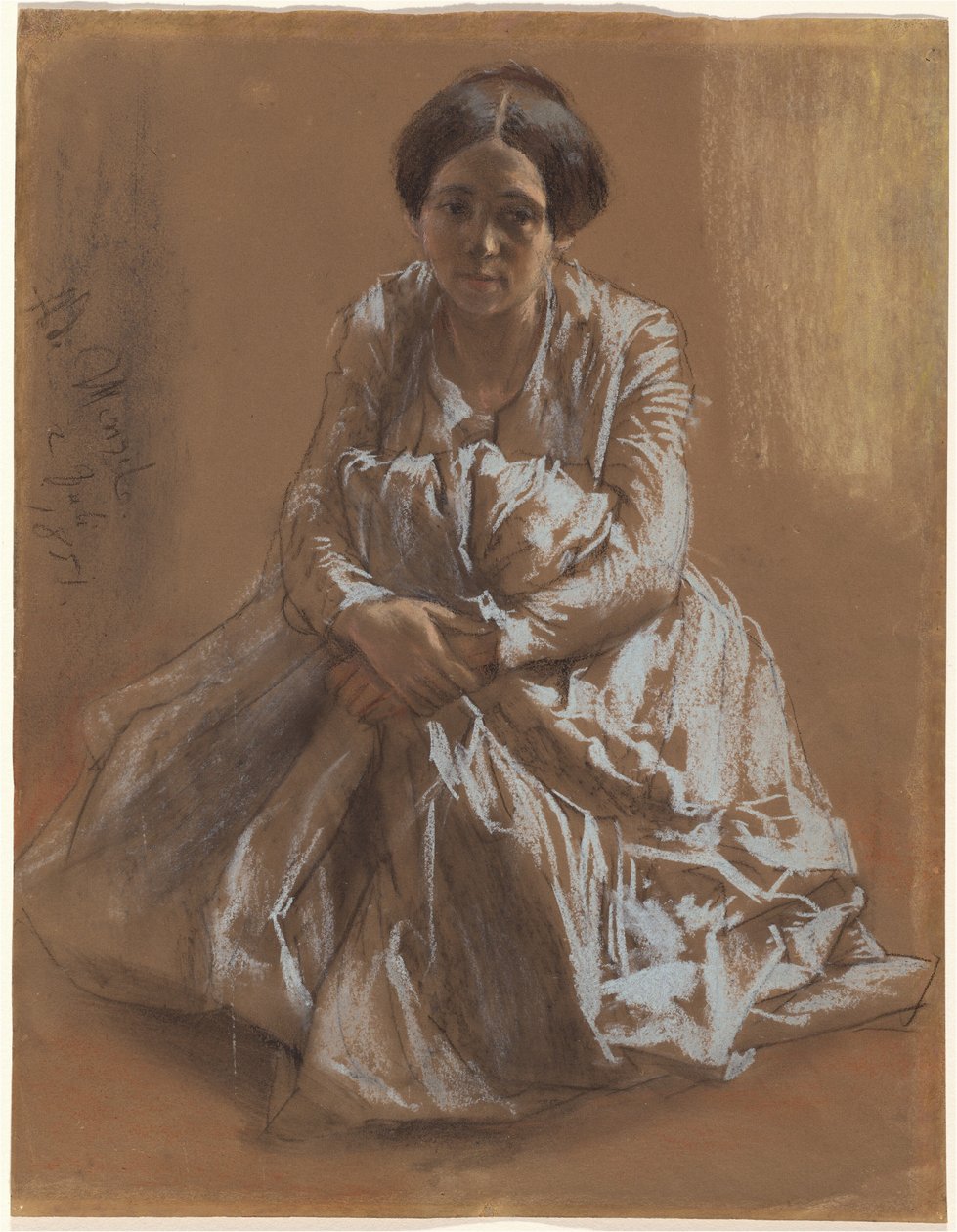 A művész nővére, Emilie alkotó: Adolph Menzel