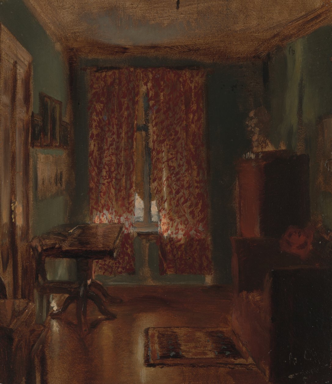 A művészek nappalija a Ritterstrasse-ban, 1851. alkotó: Adolph Menzel