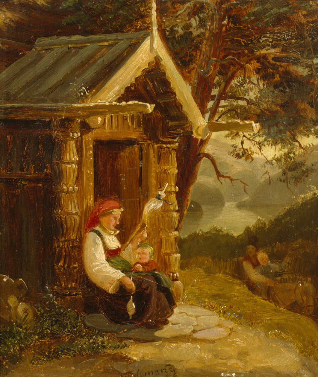 Este a Tinn-tónál alkotó: Adolph Tidemand