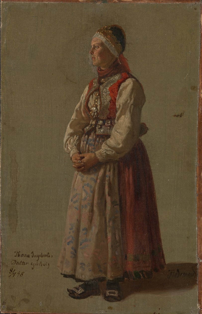 Thora Ingebretsdatter Gulsvig alkotó: Adolph Tidemand