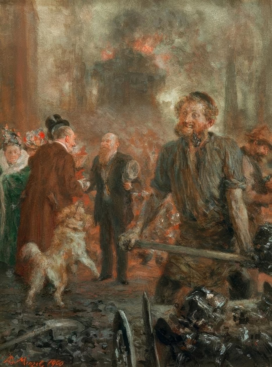 Látogatás a vashengerműben alkotó: Adolph Menzel
