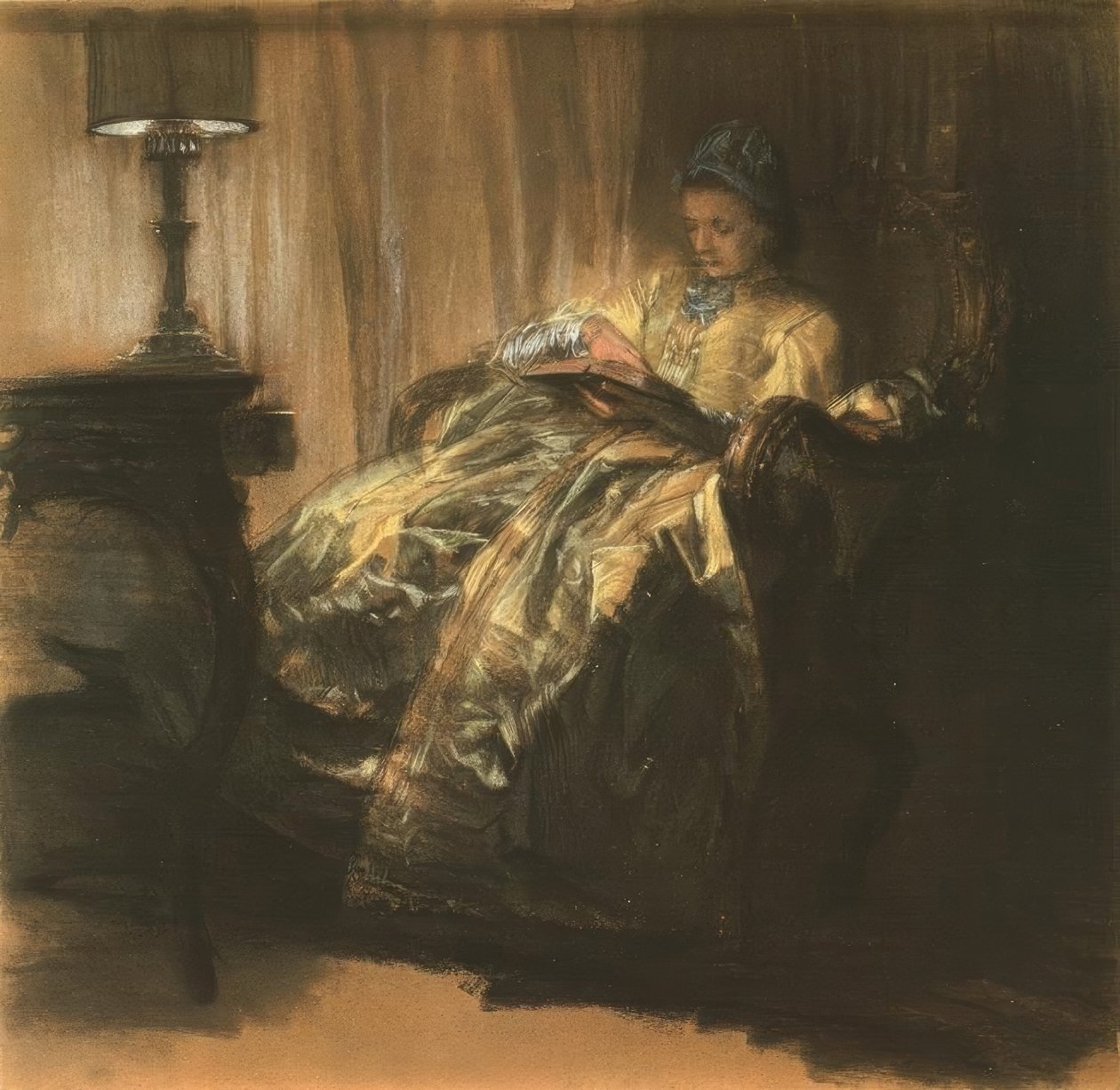 Olvasó hölgy alkotó: Adolph Menzel