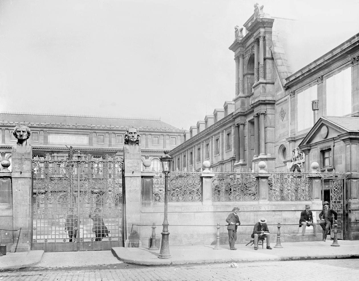 National Superior Fine Arts School, Rue Bonaparte, Párizs, 1890-1900 alkotó: Adolphe Giraudon