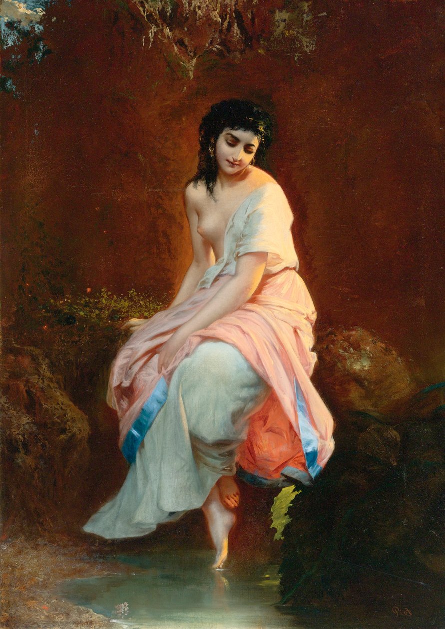 A fürdőző alkotó: Etienne Adolphe Piot