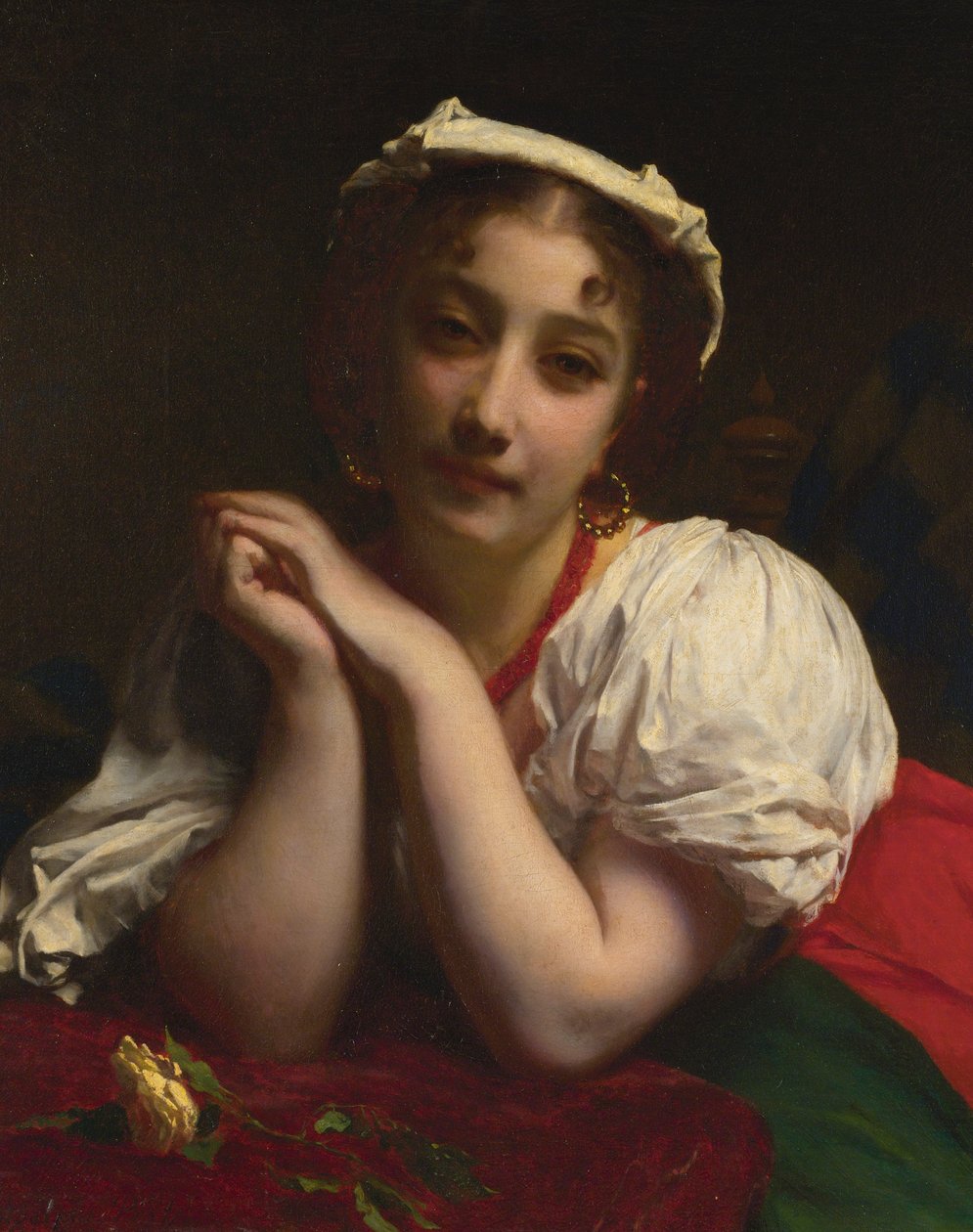 Fiatal olasz nő alkotó: Etienne Adolphe Piot