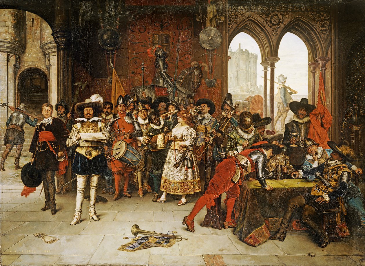 A király testőrei alkotó: Adolphe Alexandre Lesrel