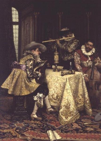 A Zenészek alkotó: Adolphe Alexandre Lesrel