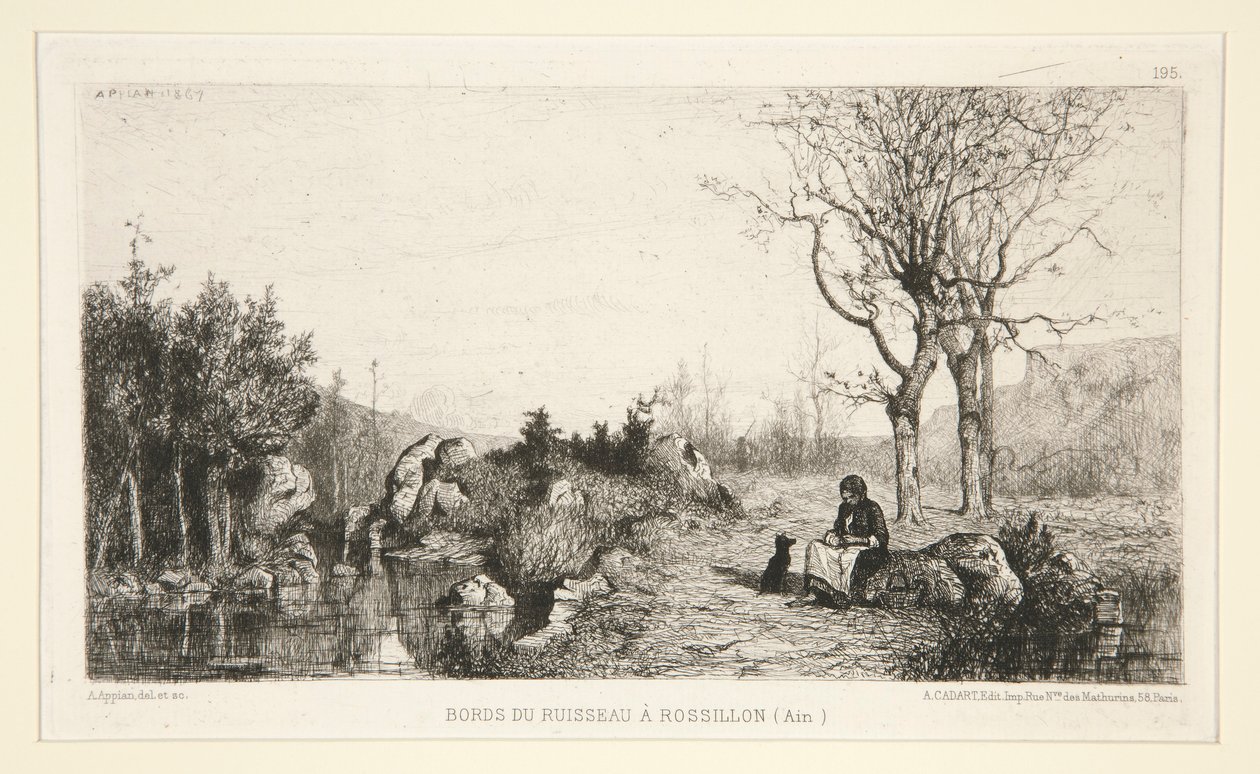 A patak partja Rossilonnál (Ain) alkotó: Adolphe Appian