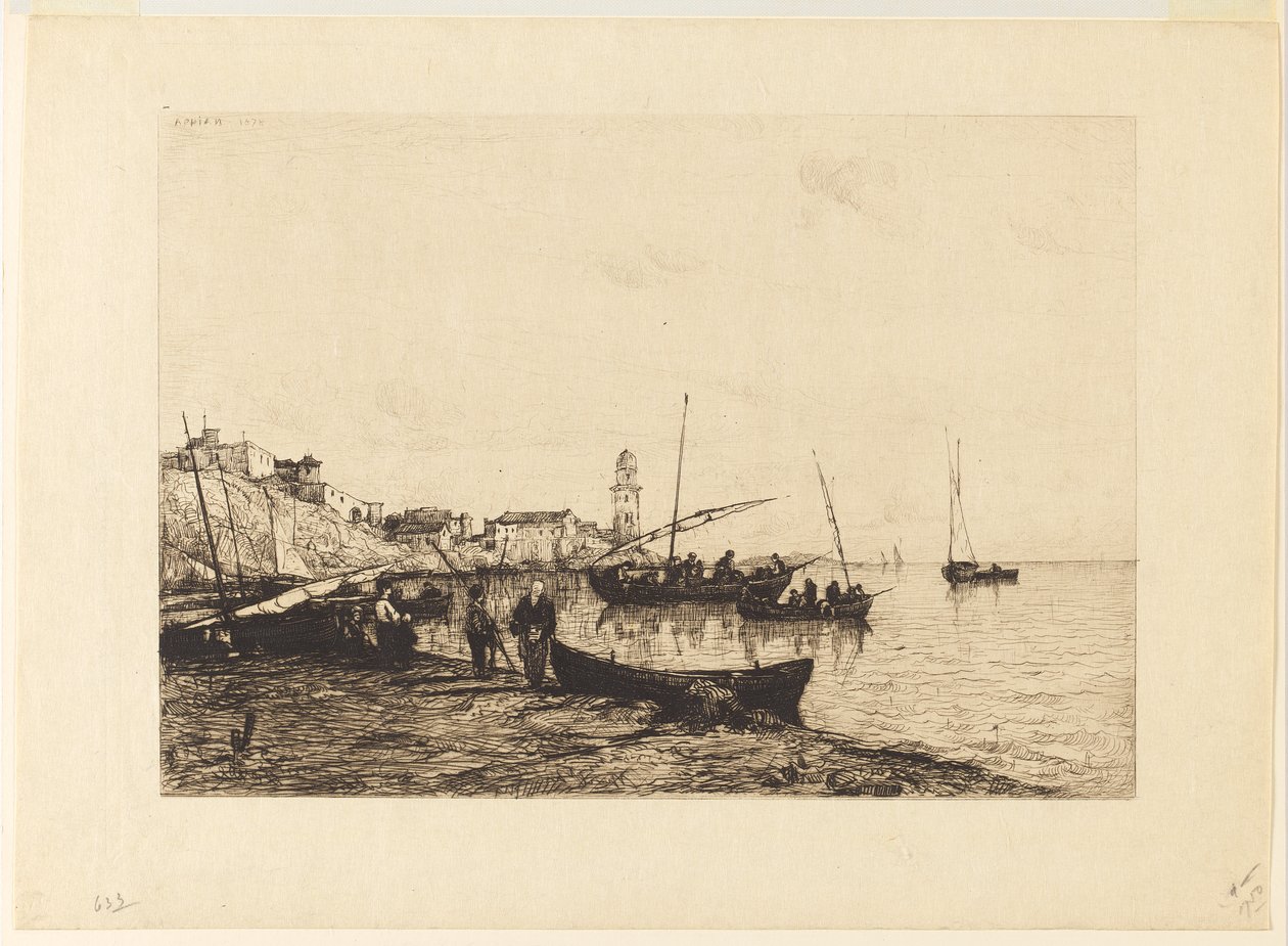 San Remo kikötője alkotó: Adolphe Appian