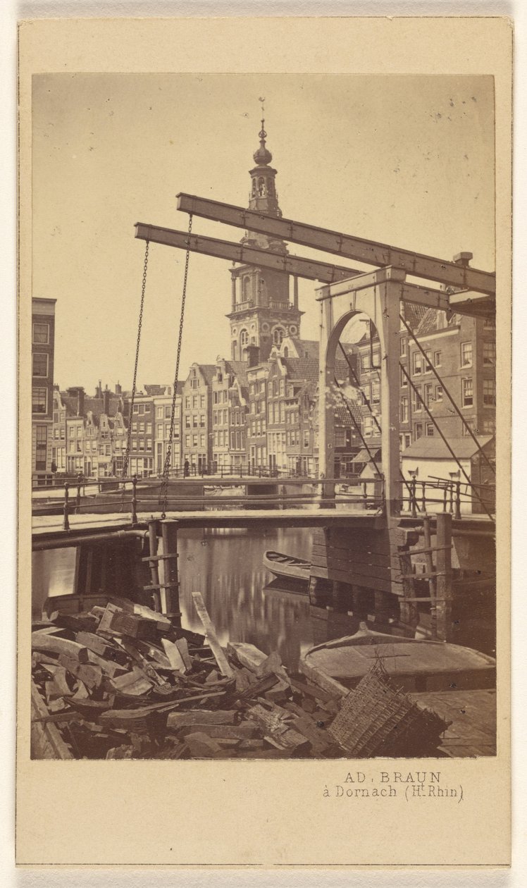 Amszterdam. Quai Raamgracht. alkotó: Adolphe Braun