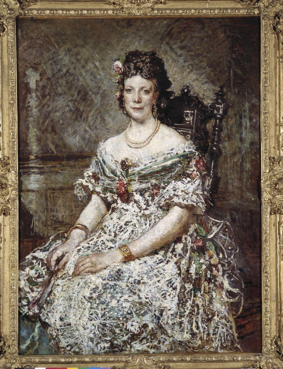 Madame Pascal portréja alkotó: Adolphe Joseph Thomas Monticelli