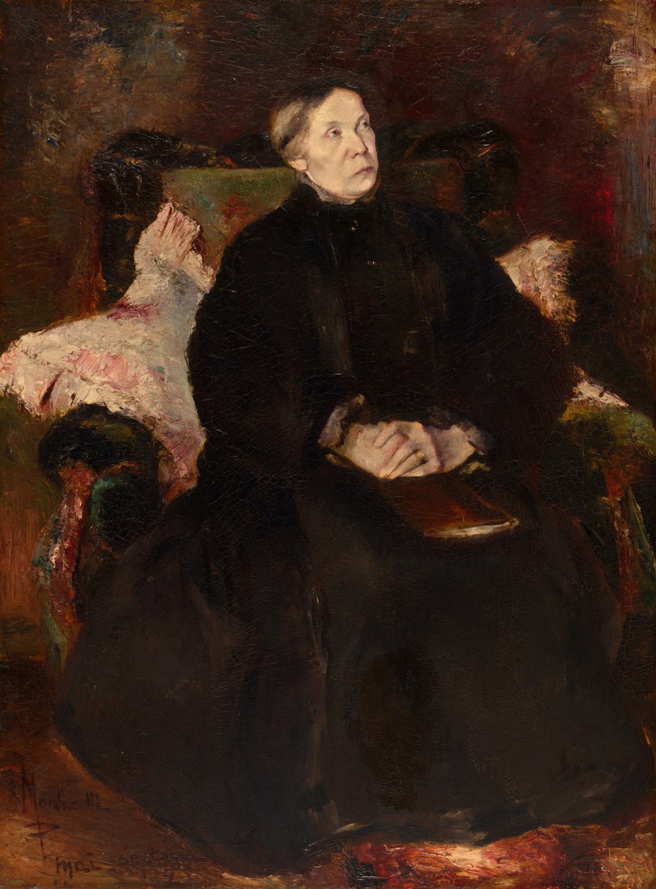 Egy hölgy portréja alkotó: Adolphe Joseph Thomas Monticelli