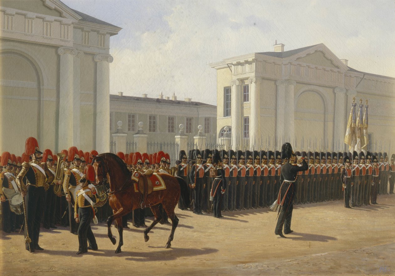 A Leib Gárda Izmailovo Ezred, 1846 alkotó: Adolphe Ladurner