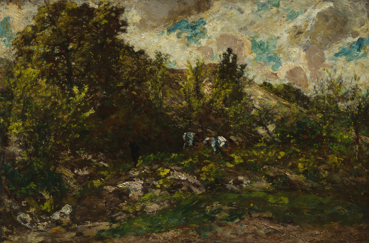 Ősz, c. 1867-1869. alkotó: Adolphe Joseph Thomas Monticelli