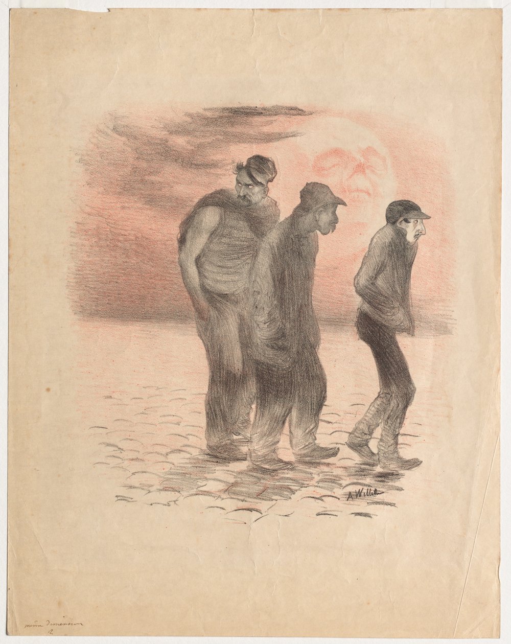 Párizsi jelenetek és gyilkosok. alkotó: Adolphe Leon Willette