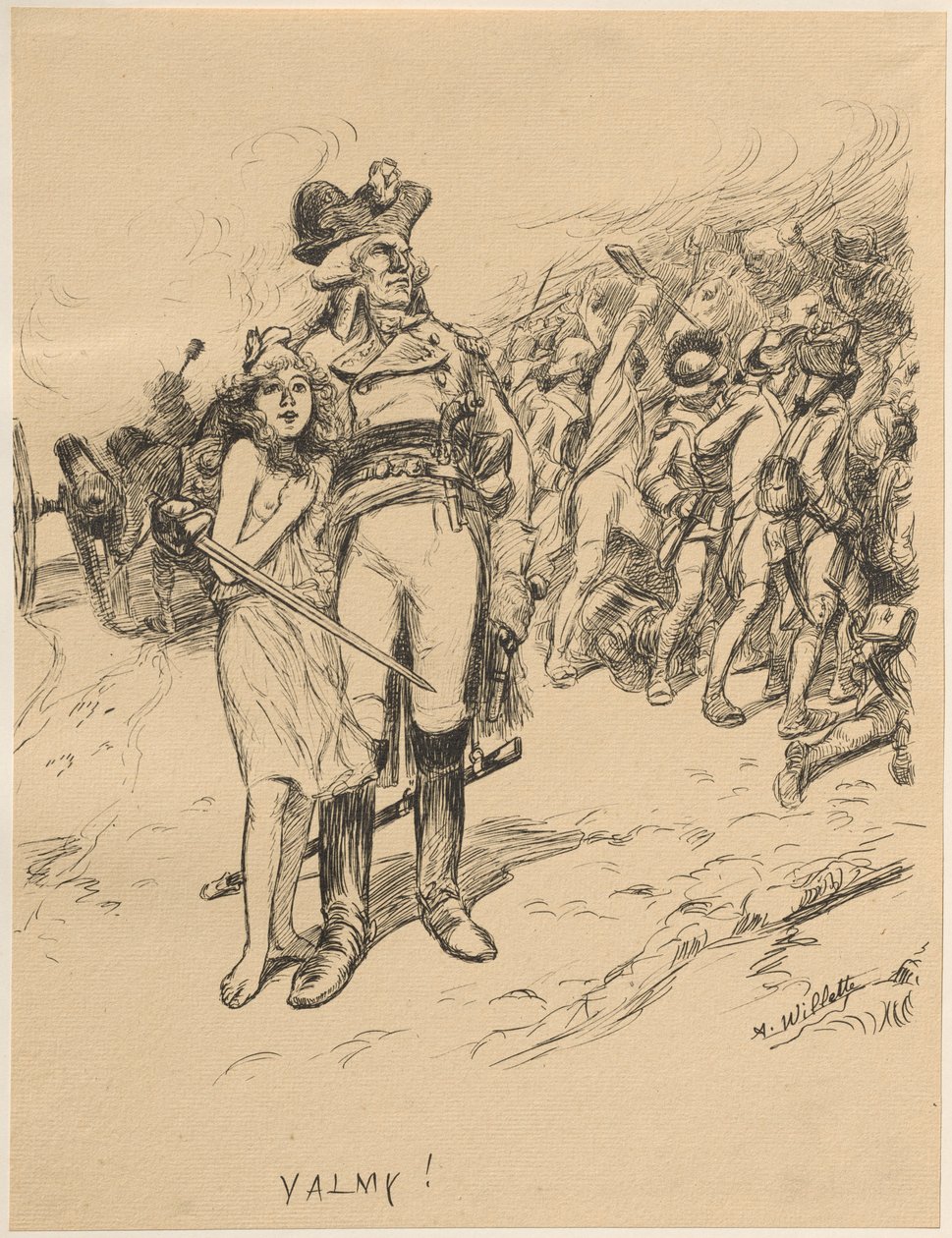 Valmy, 1899. alkotó: Adolphe Leon Willette